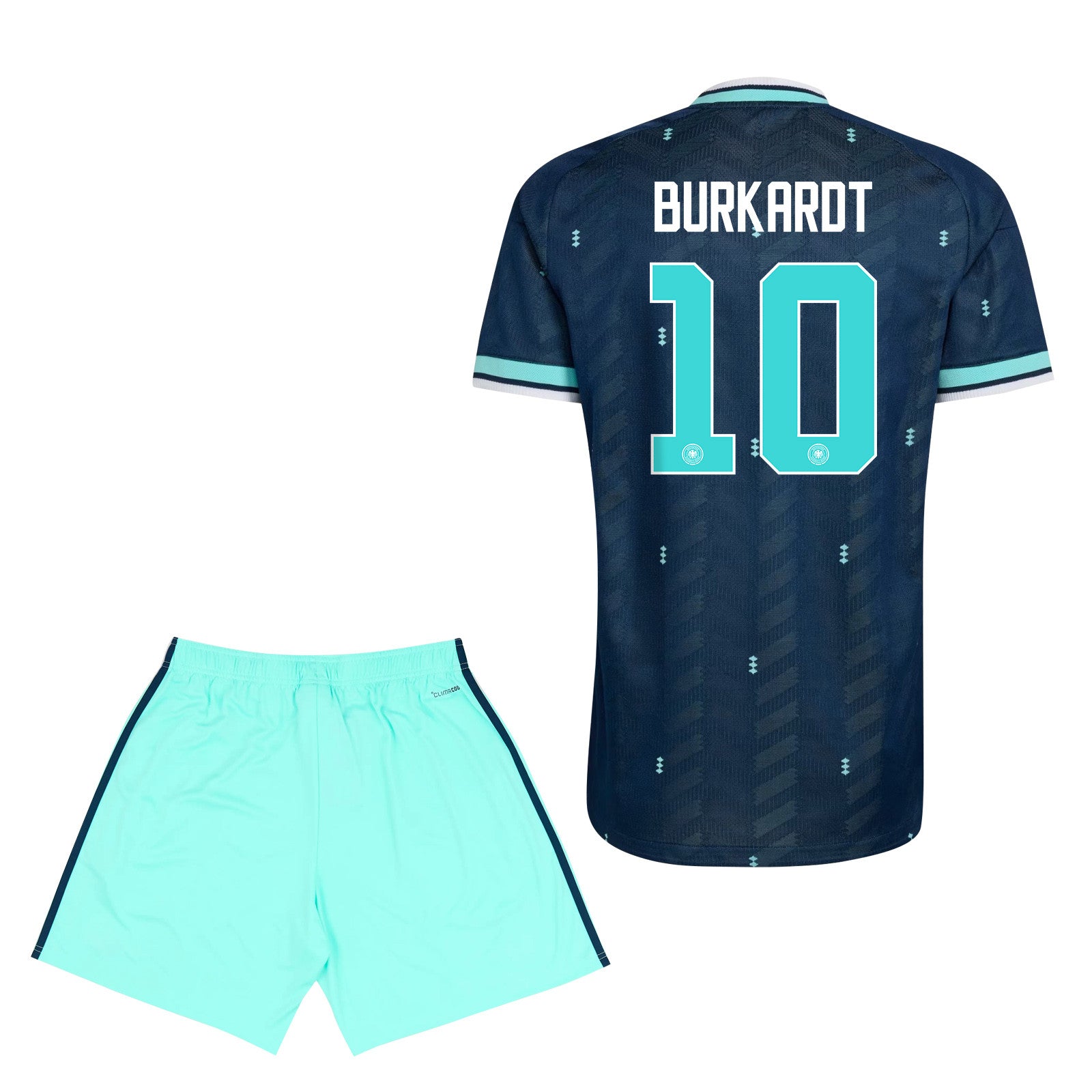 Jonathan Burkardt 10 Germany 2026 YOUTH Away Jersey & Shorts Set - Navy