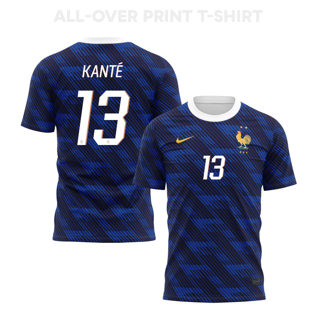 N'Golo Kanté 13 France 2026 Home 3D T-Shirt Fully Printed – Unisex, Blue