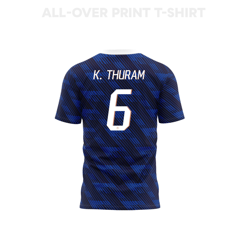 Khéphren Thuram 6 France 2026 Home 3D T-Shirt Fully Printed – Unisex, Blue