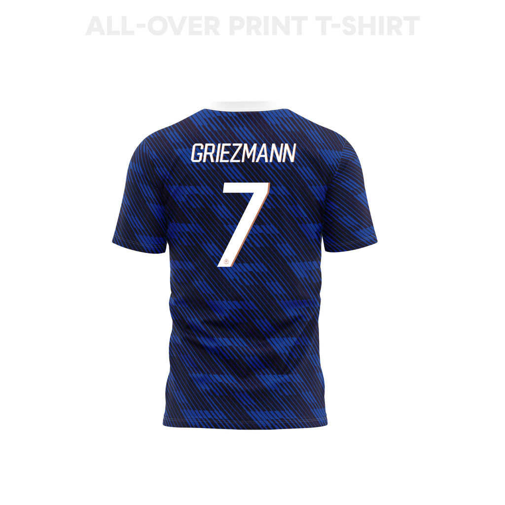 Antoine Griezmann 7 France 2026 Home 3D T-Shirt Fully Printed – Unisex, Blue
