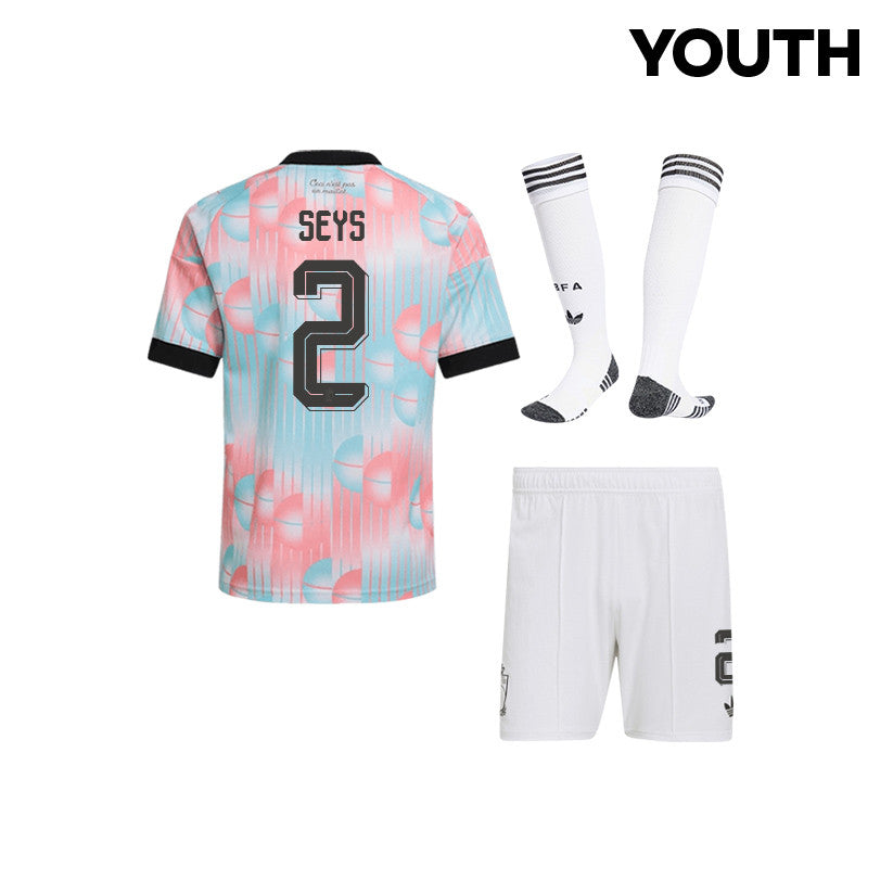 Joaquin Seys 2 Belgium 2026 YOUTH Away Kit Set – Light Blue