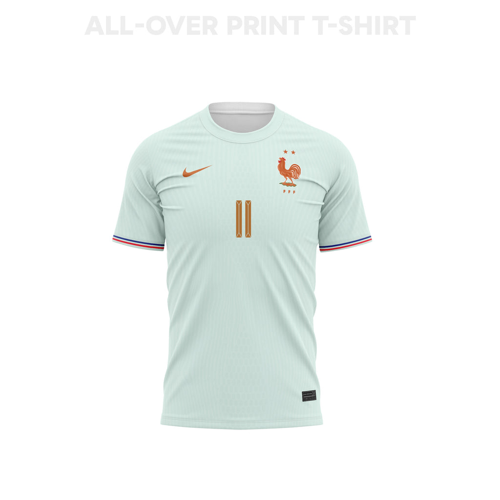 Ousmane Dembélé 11 Youth France 2026 Away 3D T-shirt Fully Printed – Green