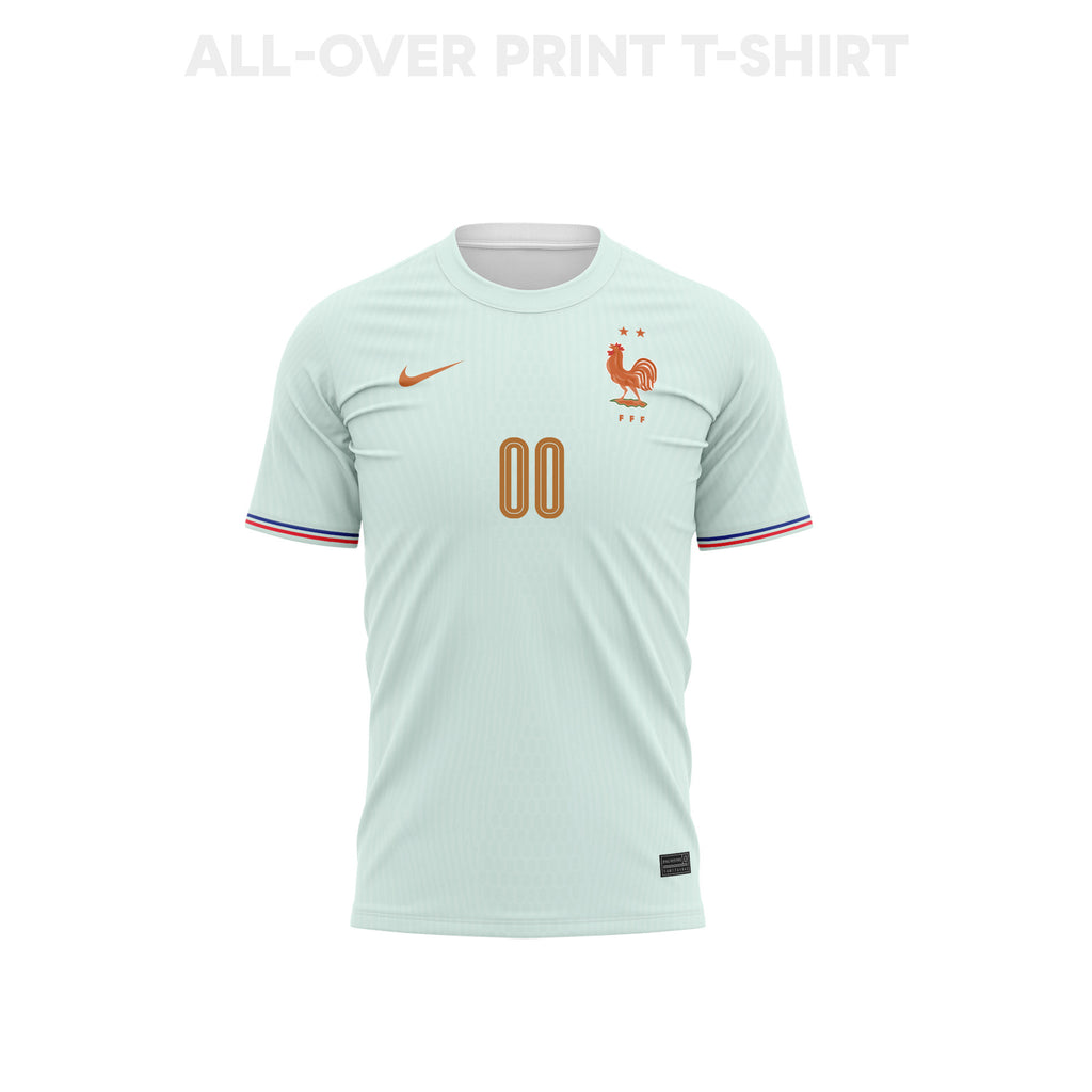 France 2026 Youth Away 3D T-shirt Fully Printed – Personalized – Green