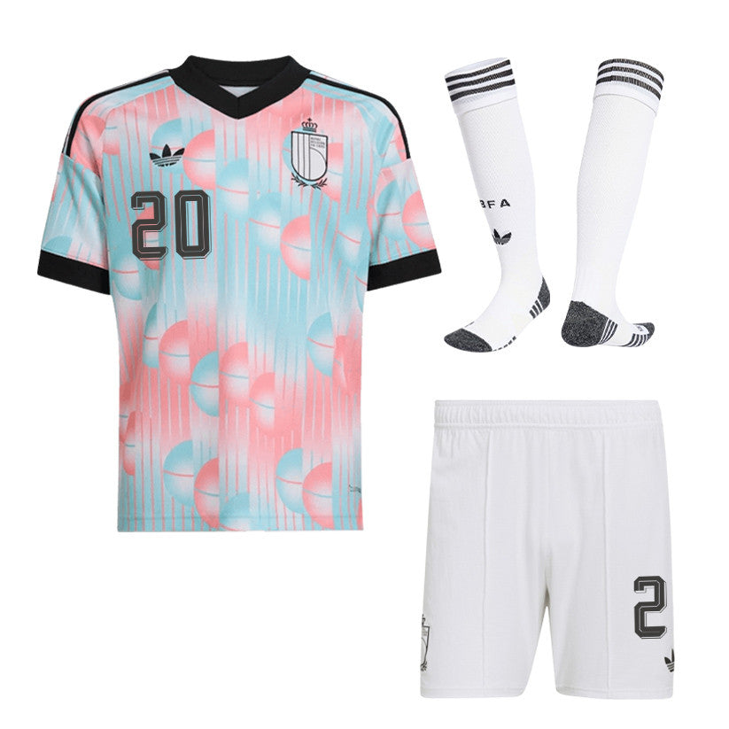 Hans Vanaken 20 Belgium 2026 Away Men Kit Set – Light Blue