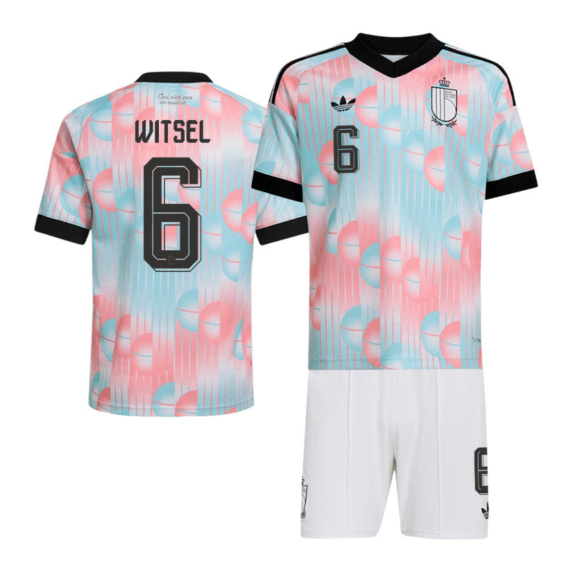 Axel Witsel 6 Belgium 2026 Away Men Jersey & Shorts Set – Light Blue