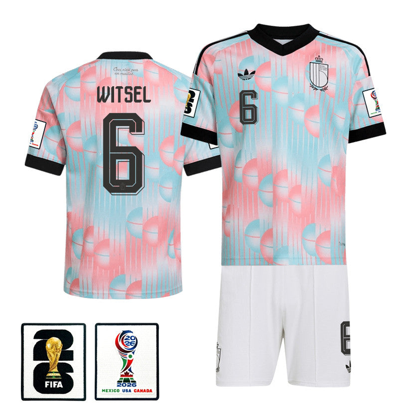 Axel Witsel 6 Belgium 2026 Away Men Jersey & Shorts Set – Light Blue