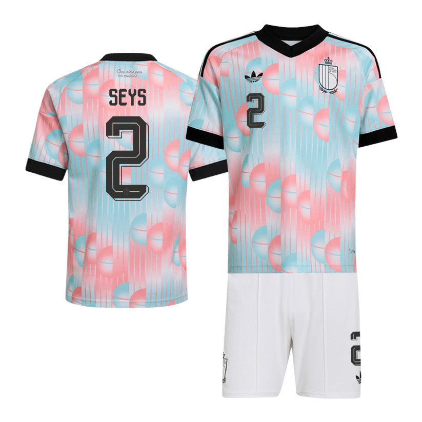 Joaquin Seys 2 Belgium 2026 Away Men Jersey & Shorts Set – Light Blue