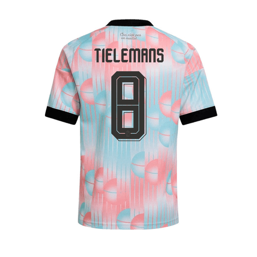 Youri Tielemans 8 Belgium 2026 Away Men Jersey & Shorts Set – Light Blue