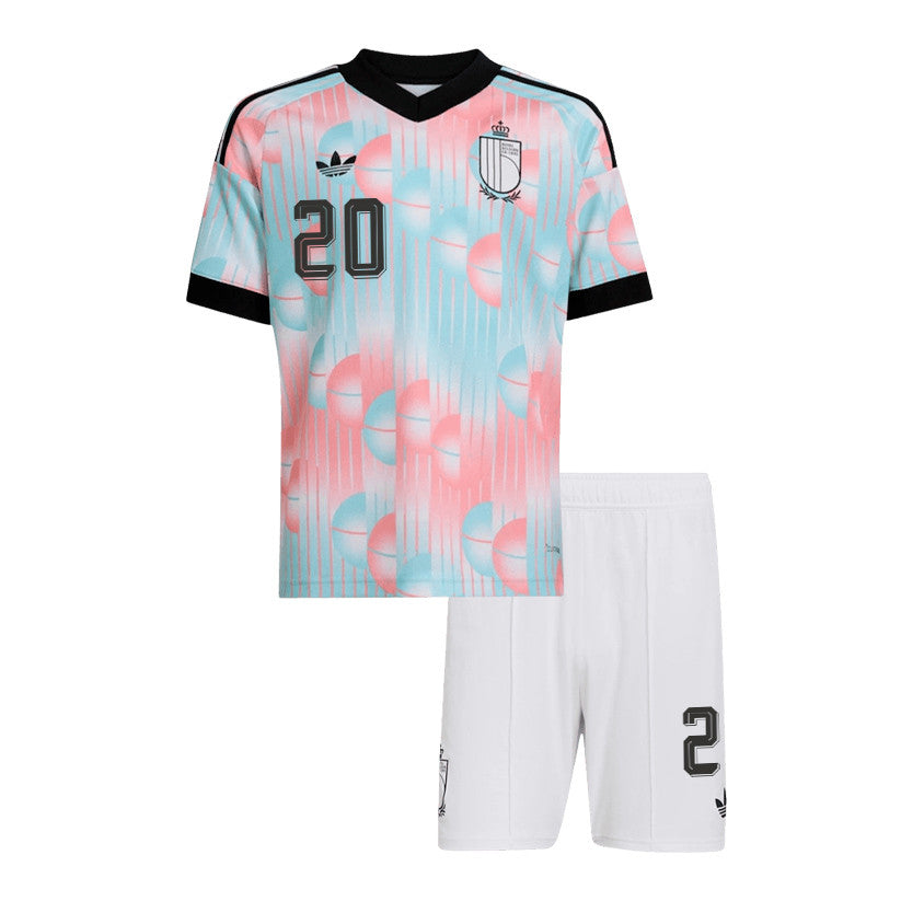 Hans Vanaken 20 Belgium 2026 Away Men Jersey & Shorts Set – Light Blue
