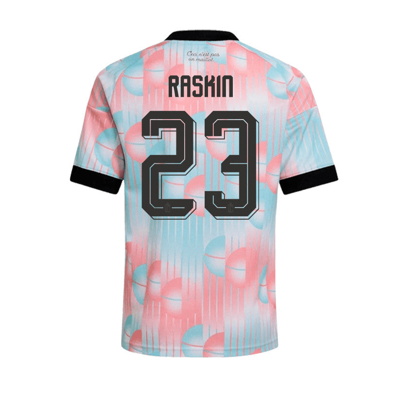 Nicolas Raskin 23 Belgium 2026 Away Men Jersey & Shorts Set – Light Blue