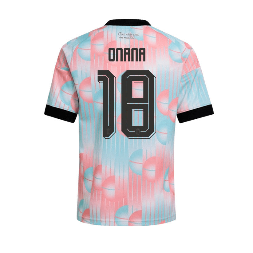 Amadou Onana 18 Belgium 2026 Away Men Jersey & Shorts Set – Light Blue