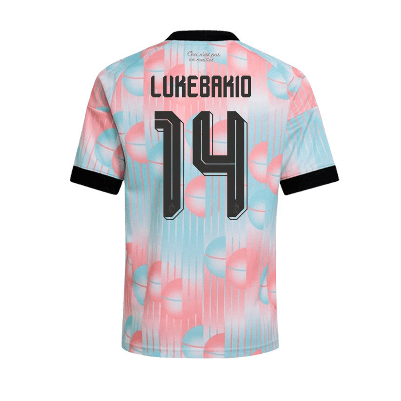 Dodi Lukebakio 14 Belgium 2026 Away Men Jersey & Shorts Set – Light Blue