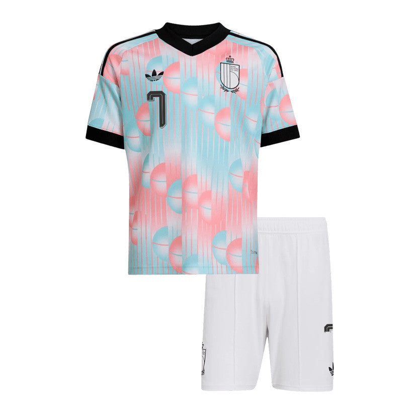 Diego Moreira 7 Belgium 2026 Away Men Jersey & Shorts Set – Light Blue