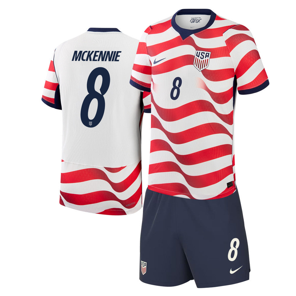 Weston McKennie 8 USMNT 2026 Home Men Jersey & Shorts Set