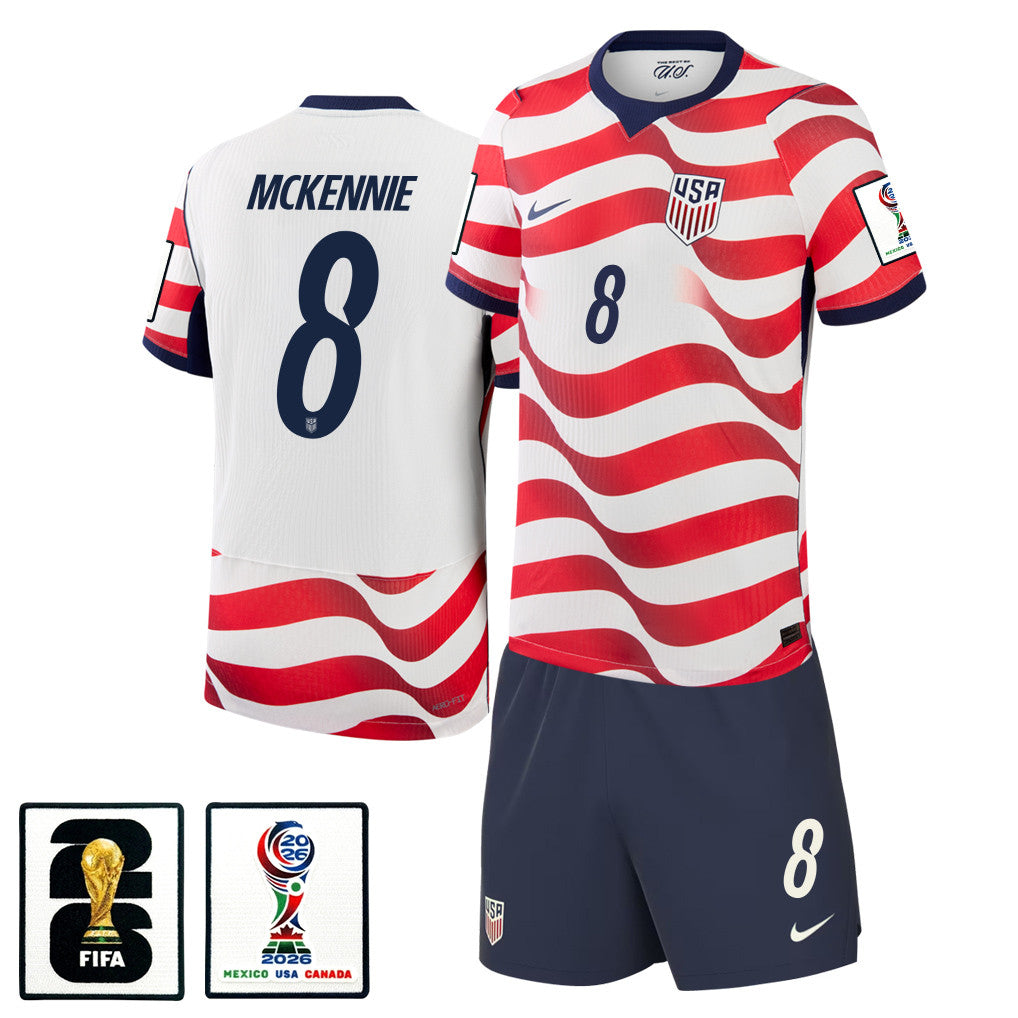Weston McKennie 8 USMNT 2026 Home Men Jersey & Shorts Set