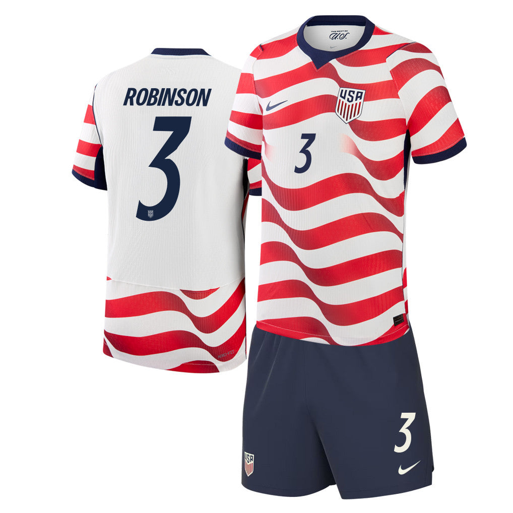 Antonee Robinson 3 USMNT 2026 Home Men Jersey & Shorts Set