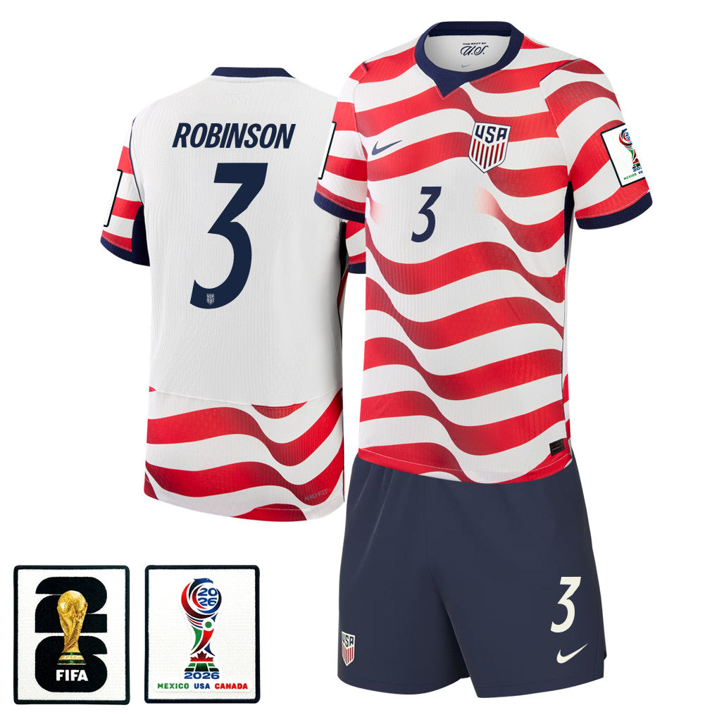 Antonee Robinson 3 USMNT 2026 Home Men Jersey & Shorts Set