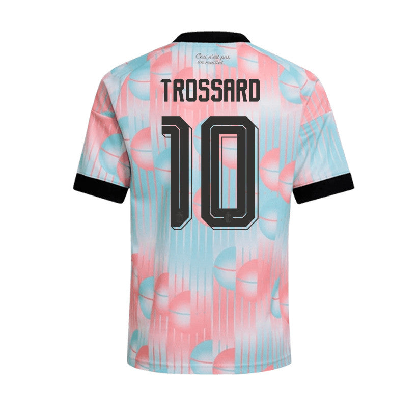 Leandro Trossard 10 Belgium 2026 YOUTH Away Jersey & Shorts Set - Light Blue
