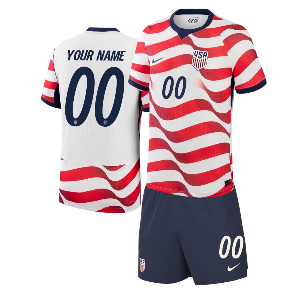 USMNT 2026 Home Men Jersey & Shorts Set - Personalized