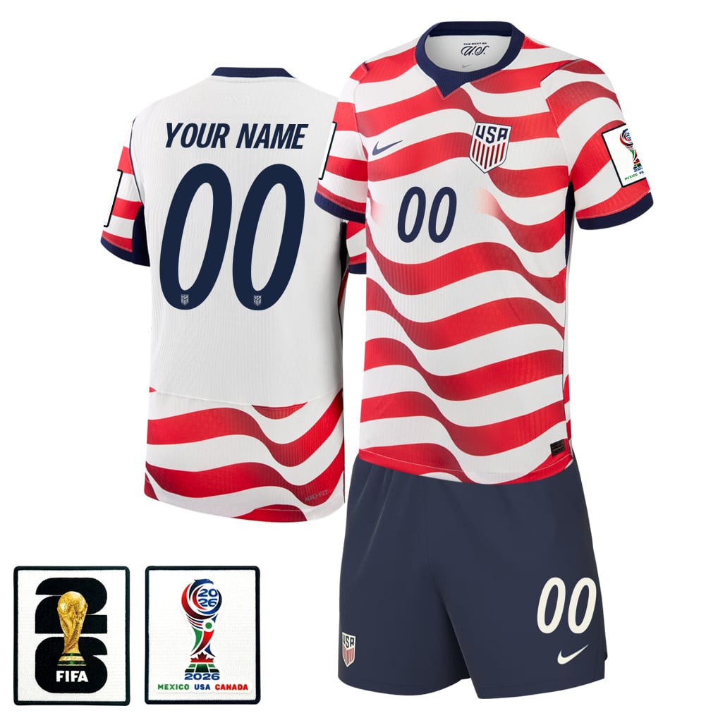 USMNT 2026 Home Men Jersey & Shorts Set - Personalized
