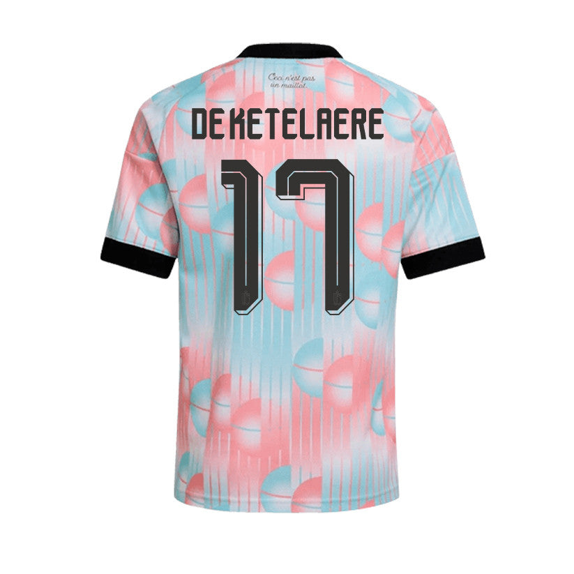 Charles De Ketelaere 17 Belgium 2026 YOUTH Away Jersey & Shorts Set - Light Blue