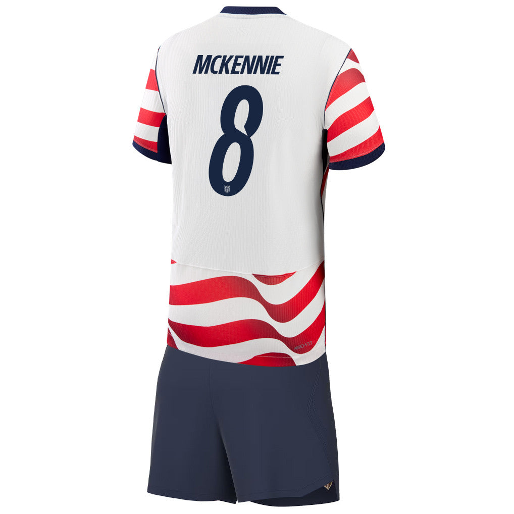 Weston McKennie 8 USMNT 2026 YOUTH Home Jersey & Shorts Set