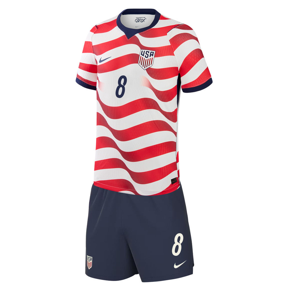 Weston McKennie 8 USMNT 2026 YOUTH Home Jersey & Shorts Set
