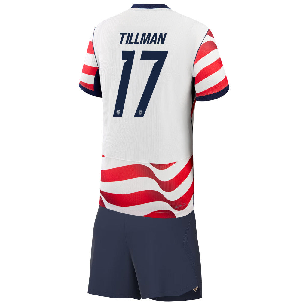 Malik Tillman 17 USMNT 2026 YOUTH Home Jersey & Shorts Set