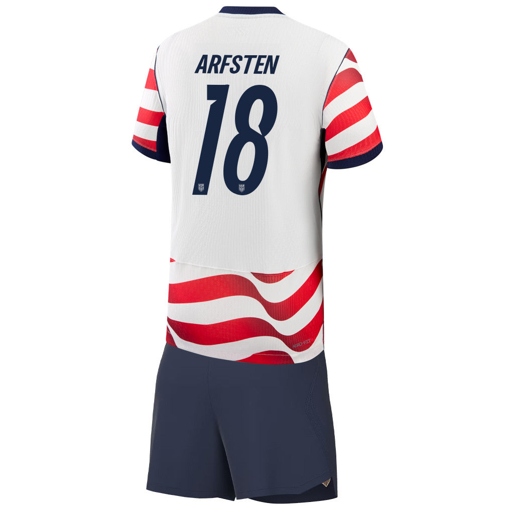 Max Arfsten 18 USMNT 2026 YOUTH Home Jersey & Shorts Set