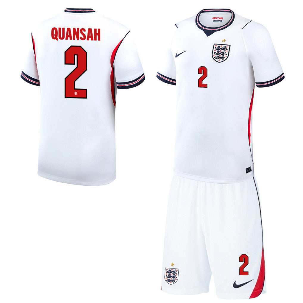 Jarell Quansah 2 England 2026 Home Men Jersey & Shorts Set – White