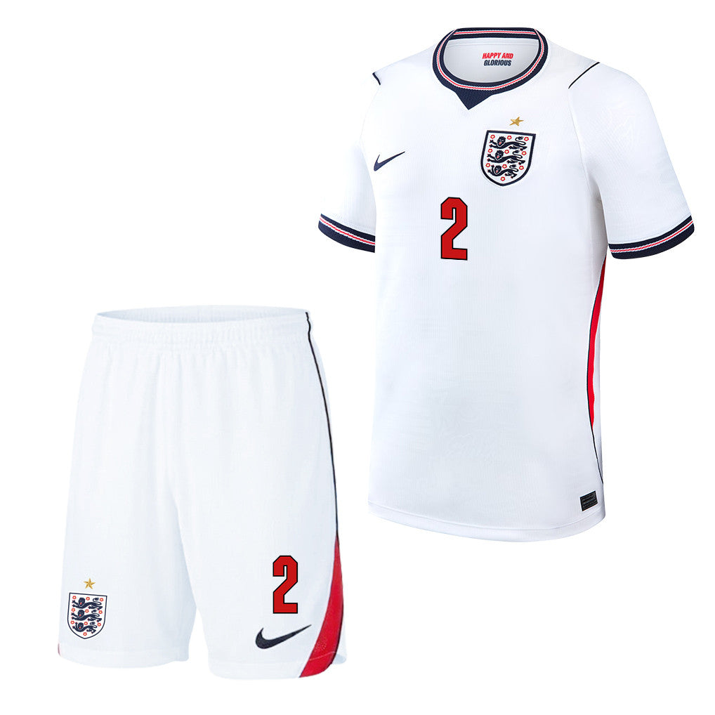 Jarell Quansah 2 England 2026 Home Men Jersey & Shorts Set – White