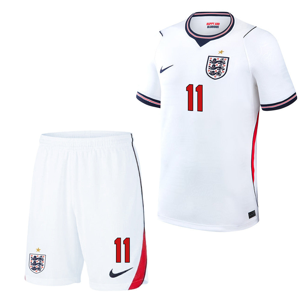 Phil Foden 11 England 2026 Home Men Jersey & Shorts Set – White