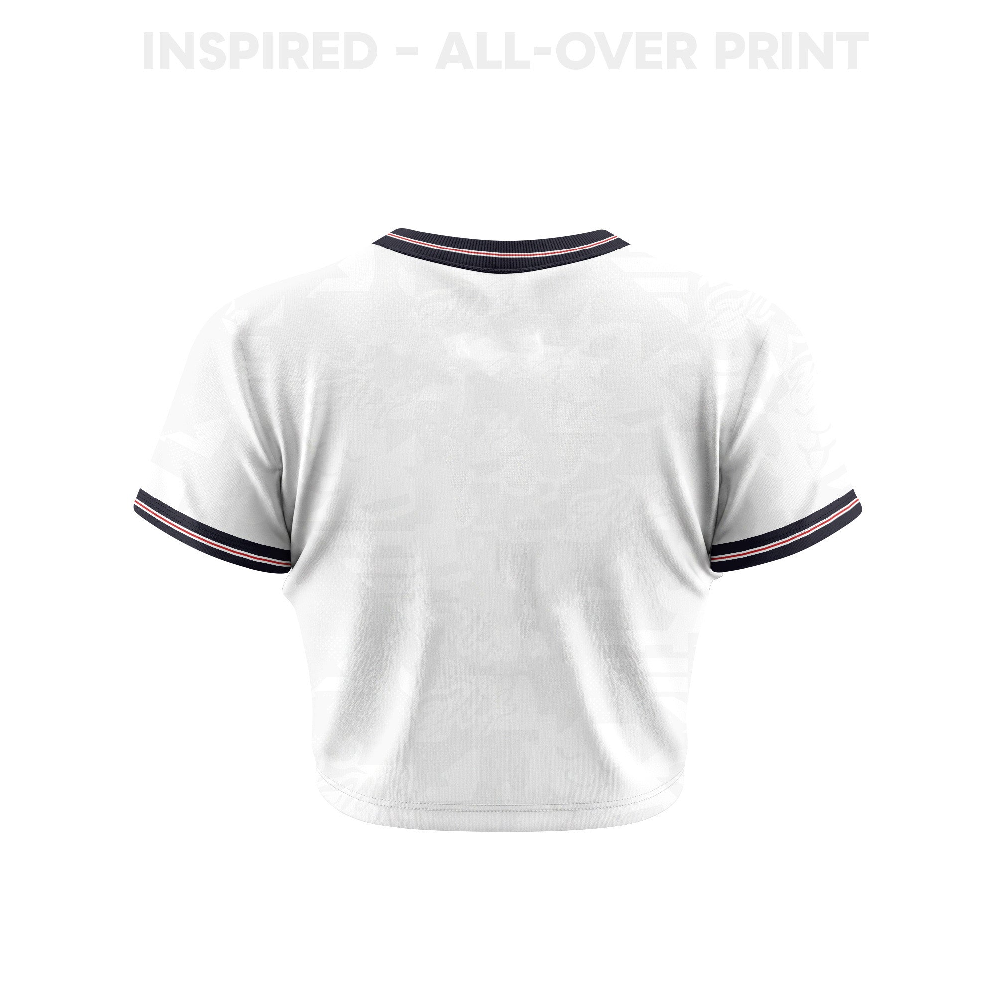 England 2026 Women's Home All-Over Print Cropped Jersey - White