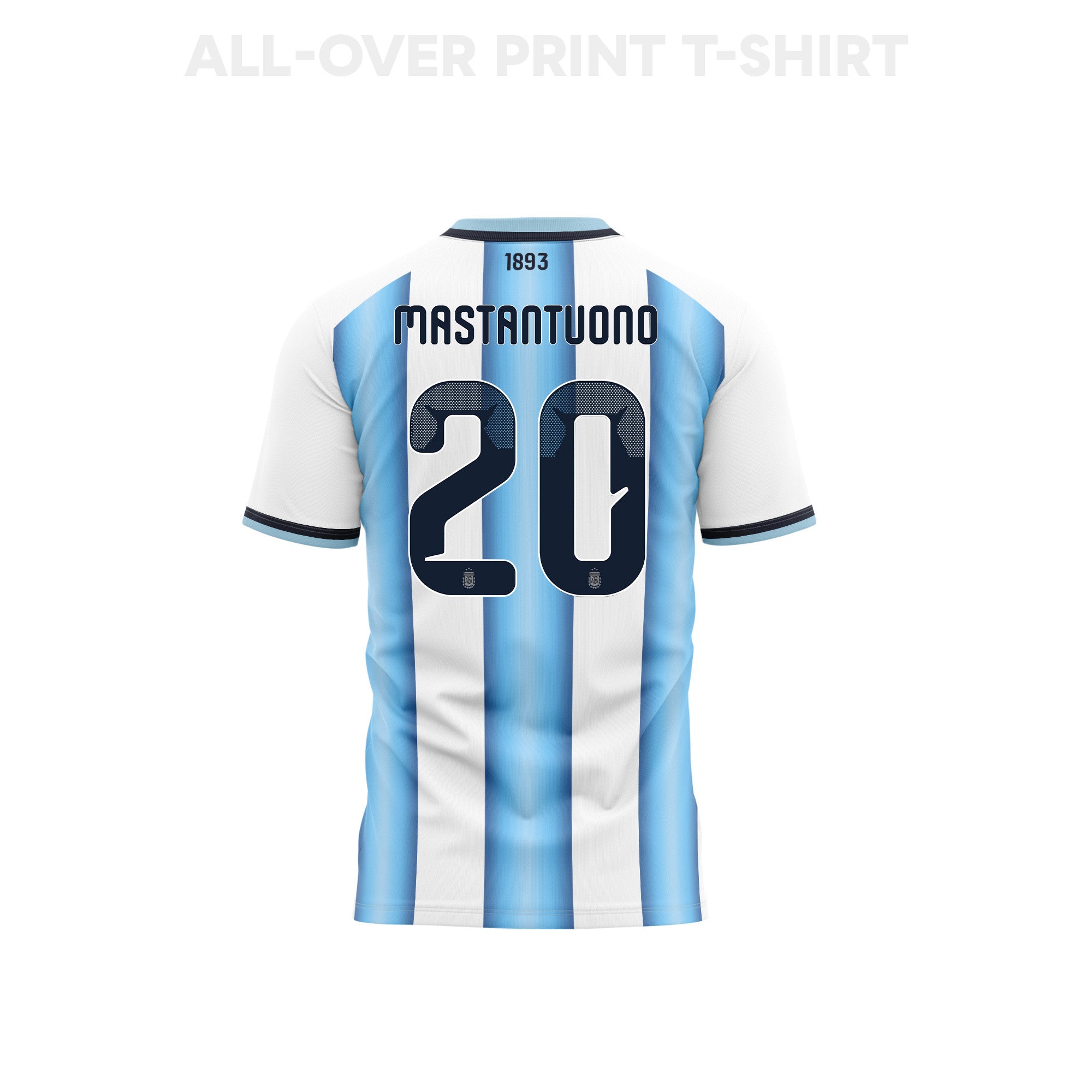 Franco Mastantuono 20 Youth Argentina 2026 Home 3D T-shirt Fully Printed – White