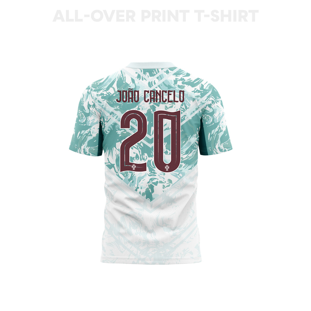 João Cancelo 20 Portugal 2026 Away 3D T-Shirt Fully Printed – Unisex, White