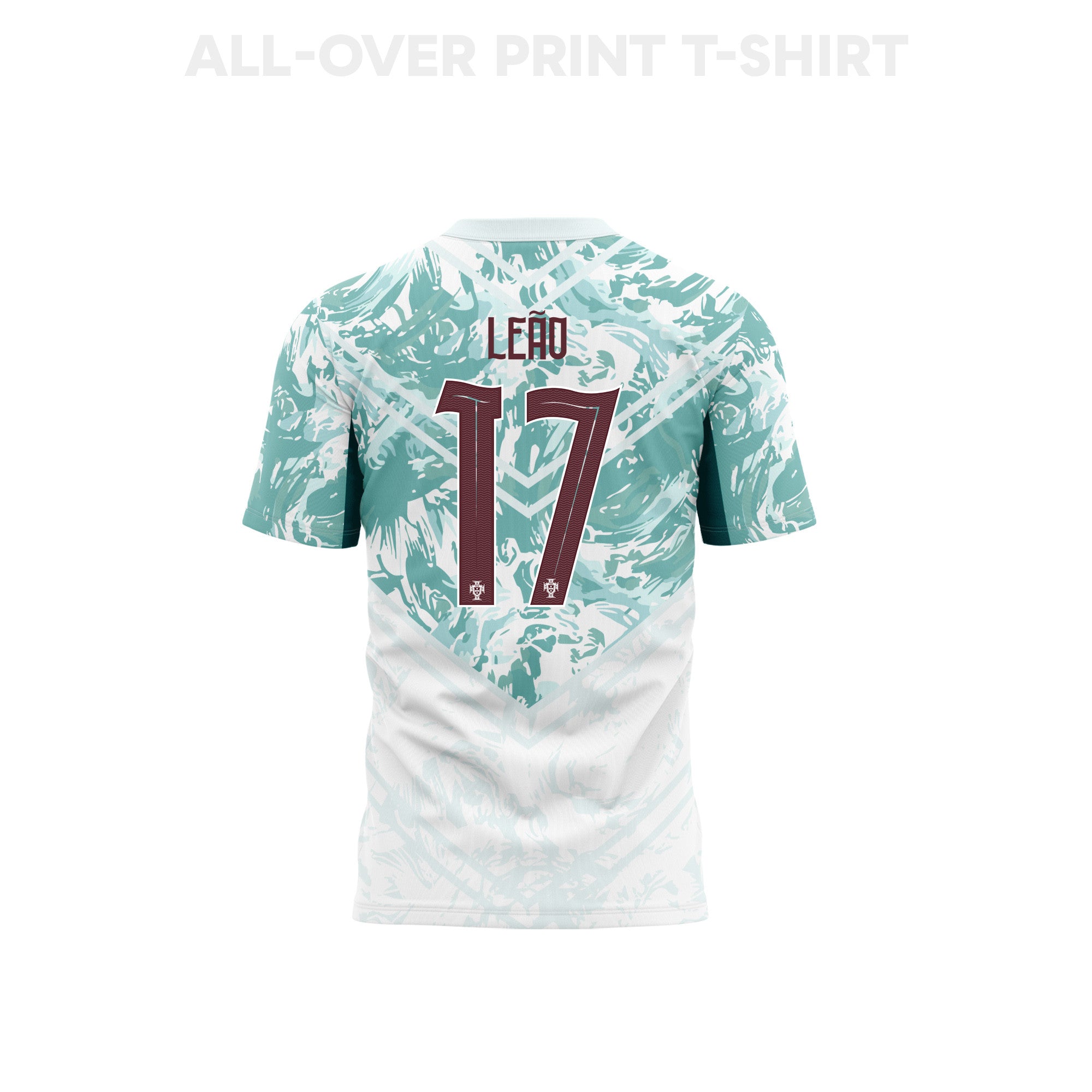 Rafael Leão 17 Portugal 2026 Away 3D T-Shirt Fully Printed – Unisex, White