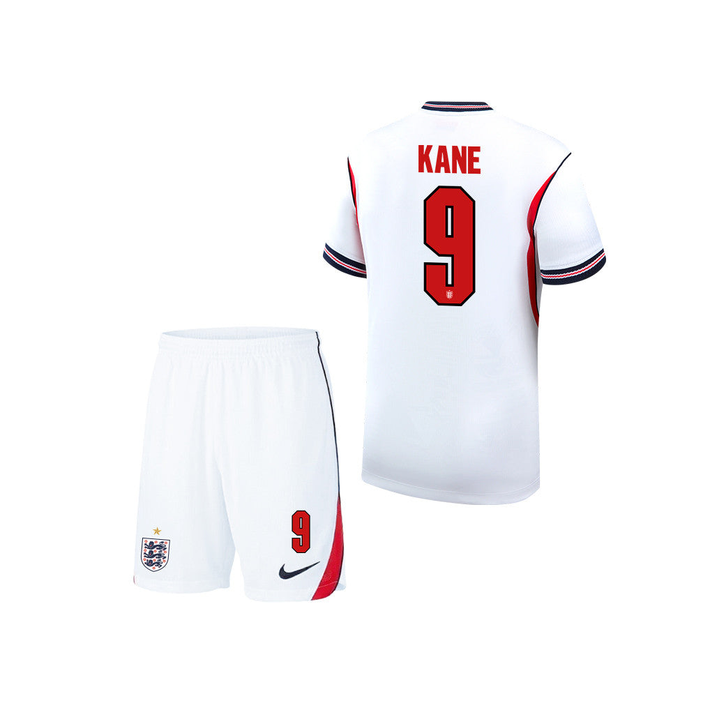 Harry Kane 9 England 2026 YOUTH Home Jersey & Shorts Set - White