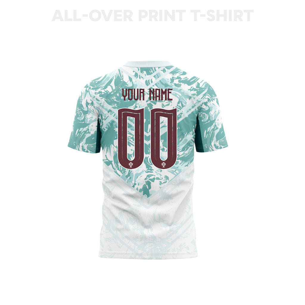 Portugal 2026 Away 3D T-Shirt Fully Printed – Personalized – Unisex, White