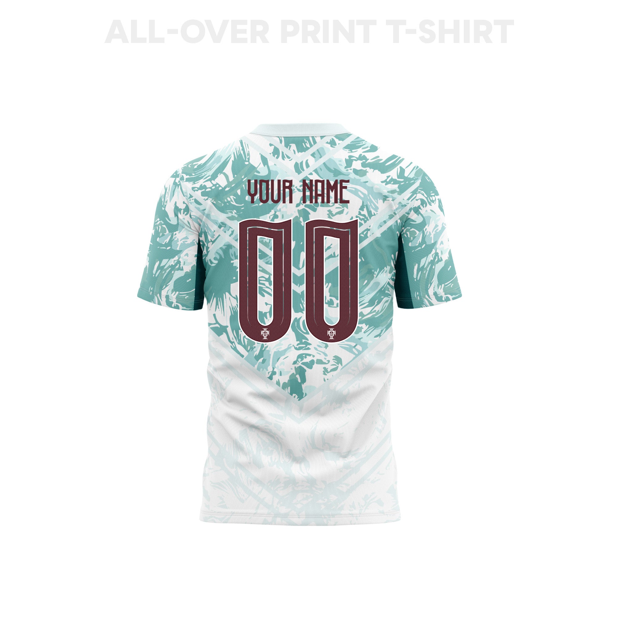 Portugal 2026 Away 3D T-Shirt Fully Printed – Personalized – Unisex, White