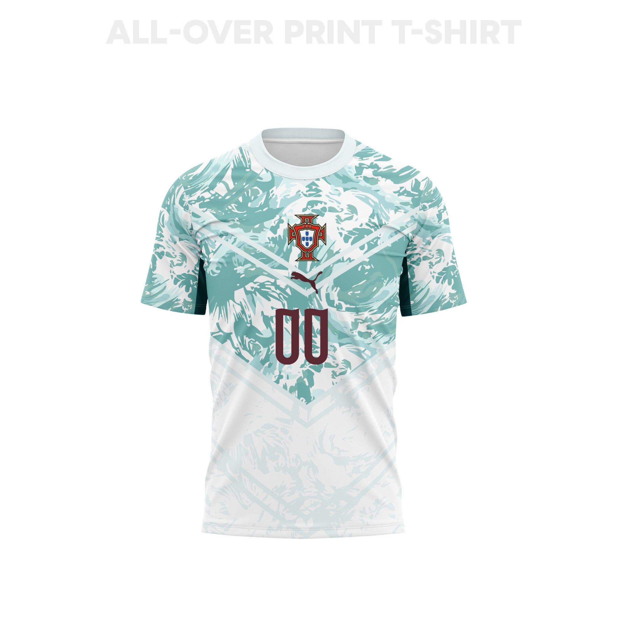 Portugal 2026 Away 3D T-Shirt Fully Printed – Personalized – Unisex, White