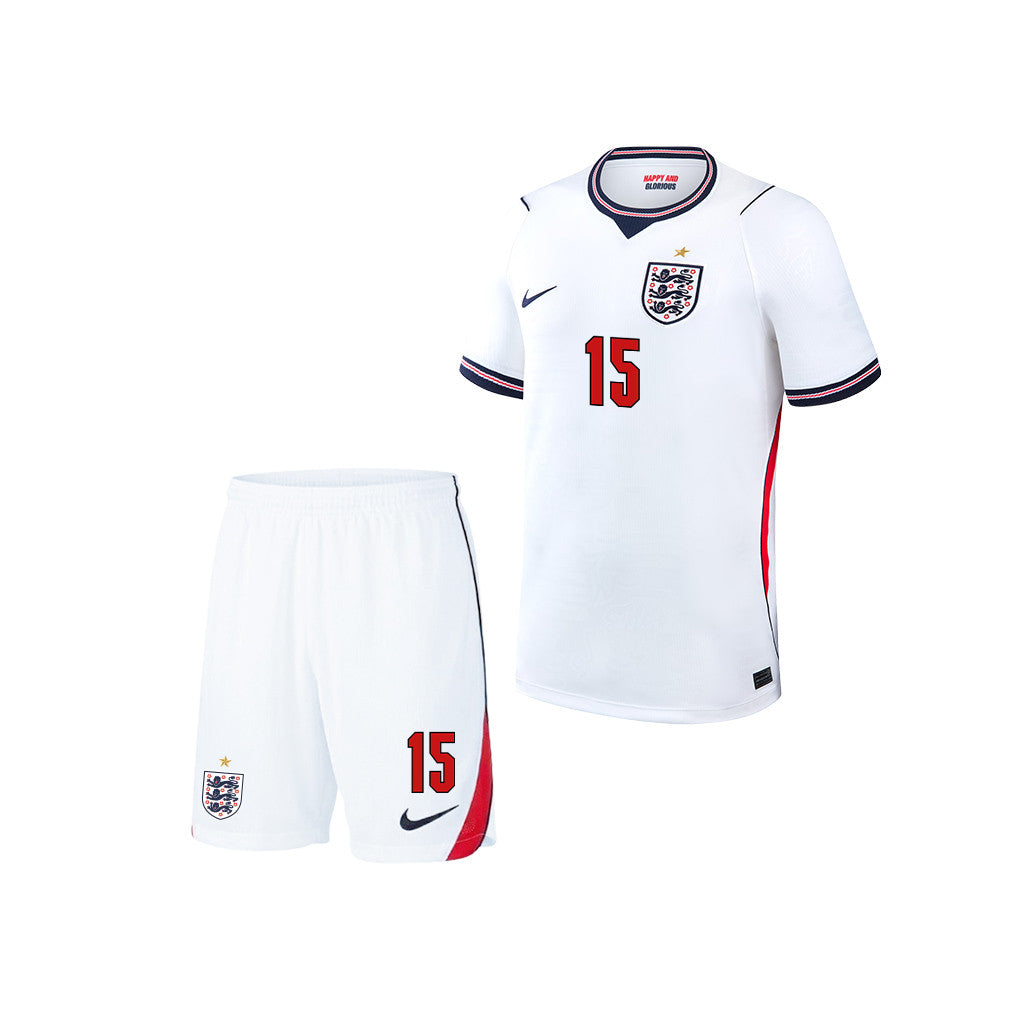 Morgan Rogers 15 England 2026 YOUTH Home Jersey & Shorts Set - White