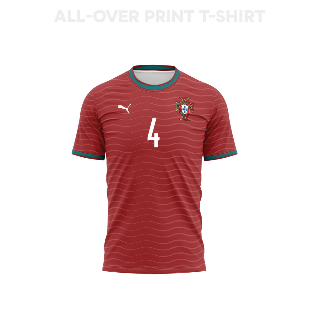 Rúben Dias 4 Portugal 2026 Home 3D T-Shirt Fully Printed – Unisex, Red