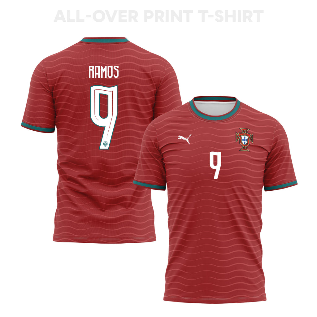 Gonçalo Ramos 9 Portugal 2026 Home 3D T-Shirt Fully Printed – Unisex, Red