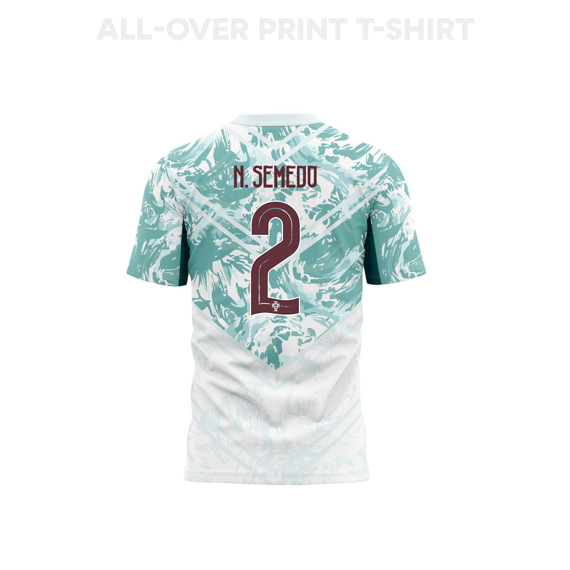 Nélson Semedo 2 Youth Portugal 2026 Away 3D T-shirt Fully Printed – White