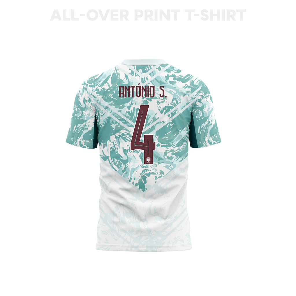 António Silva 4 Youth Portugal 2026 Away 3D T-shirt Fully Printed – White