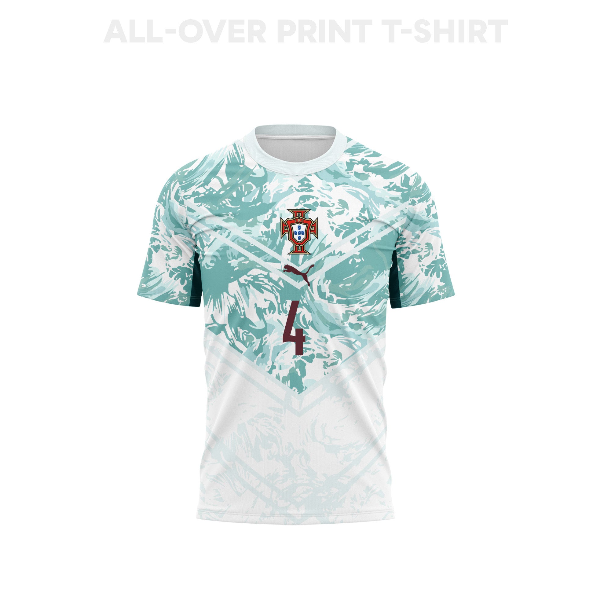 António Silva 4 Youth Portugal 2026 Away 3D T-shirt Fully Printed – White