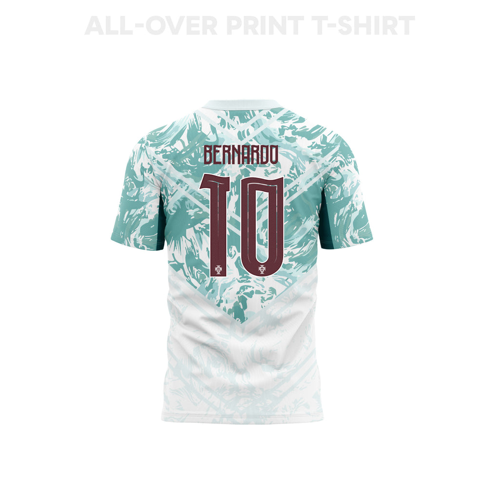 Bernardo Silva 10 Youth Portugal 2026 Away 3D T-shirt Fully Printed – White