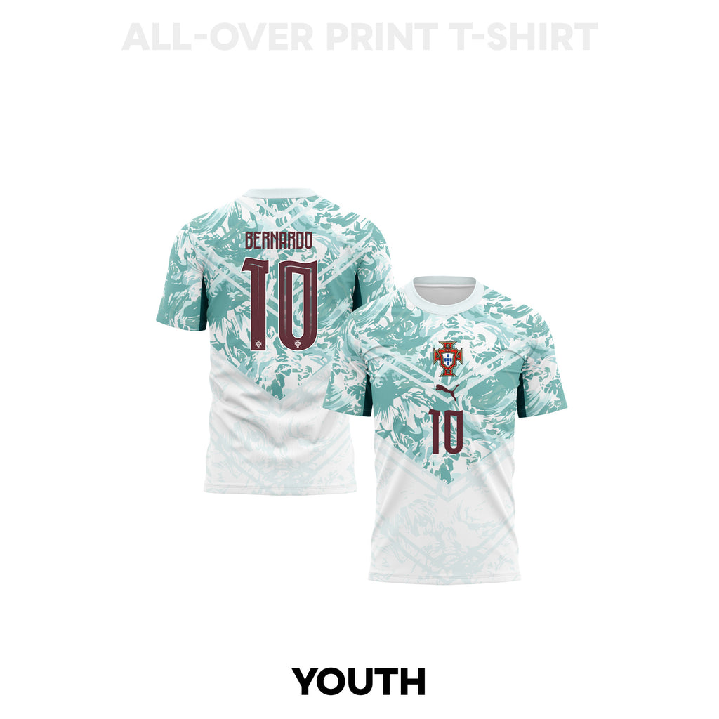 Bernardo Silva 10 Youth Portugal 2026 Away 3D T-shirt Fully Printed – White