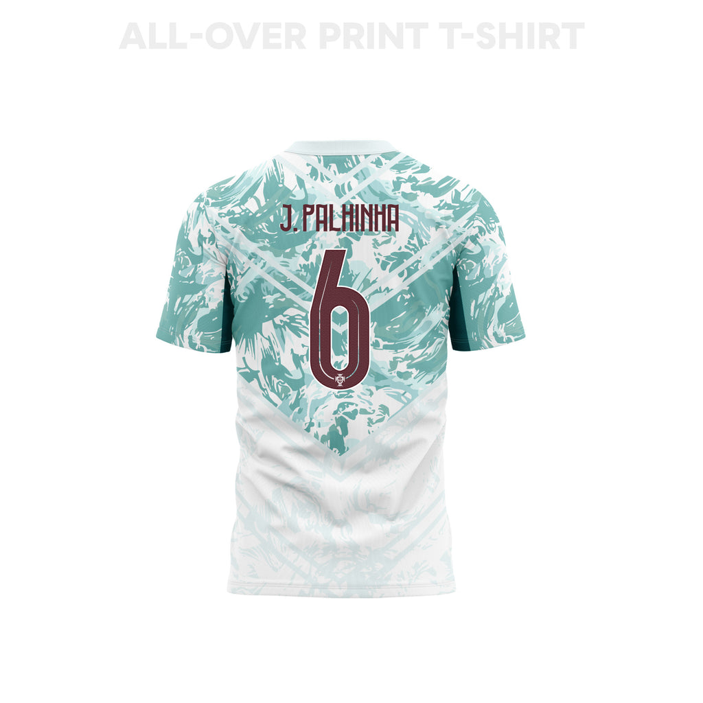 João Palhinha 6 Youth Portugal 2026 Away 3D T-shirt Fully Printed – White