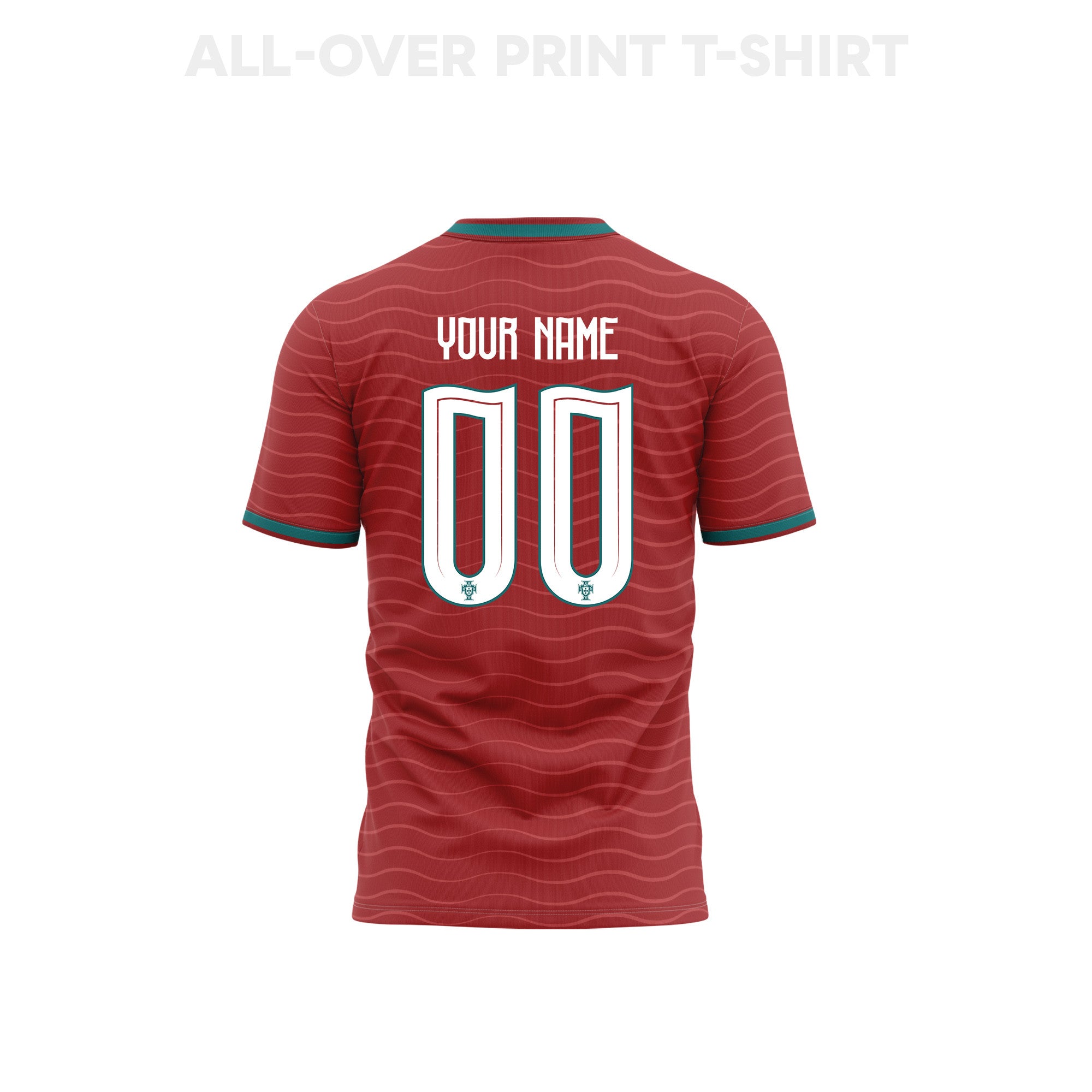 Portugal 2026 Youth Home 3D T-shirt Fully Printed – Personalized – Red